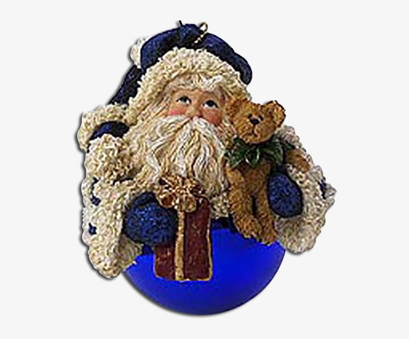 Boyds Glass Ball Santa Ornament Father Frostnick - Christmas Ornament, transparent png #1343446