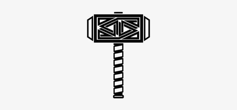 Mjolnir - Line Art - Free Transparent PNG Download - PNGkey