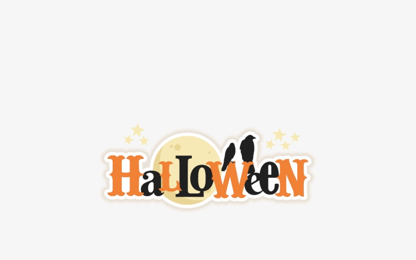Halloween Title Svg Scrapbook Title Svg Cutting Files - Halloween Title, transparent png #1397716