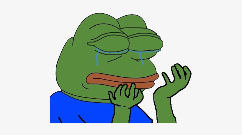 Crying Pepe  Png Pepe Cry  Png Free Transparent PNG 