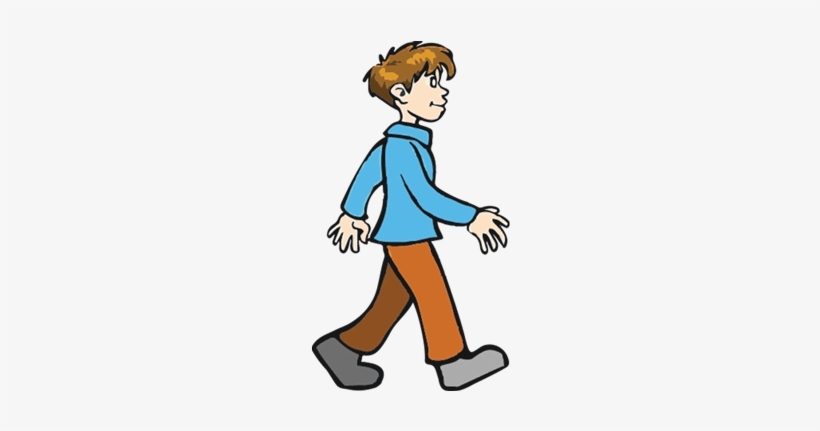 Little Boy Clipart Walking Away - Boy Walking Clipart Png - Free