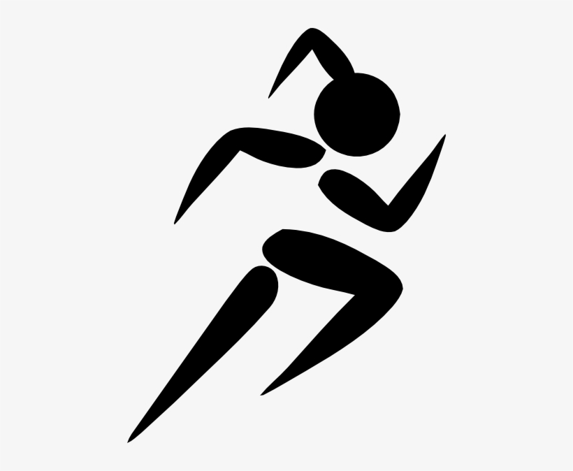girl jogging clipart images