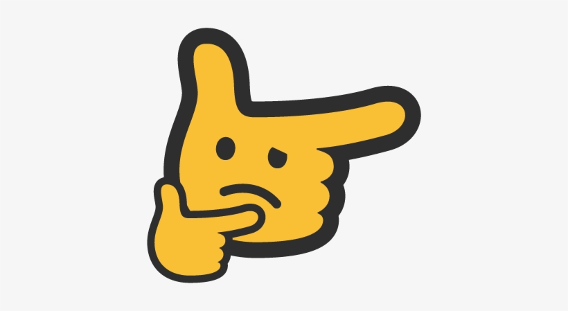 Thunk - Deformed Thinking Emoji, HD Png Download - vhv