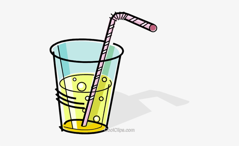 Glass Of Soda With A Straw Royalty Free Vector Clip - Drink With Straw Clipart, transparent png #1481602