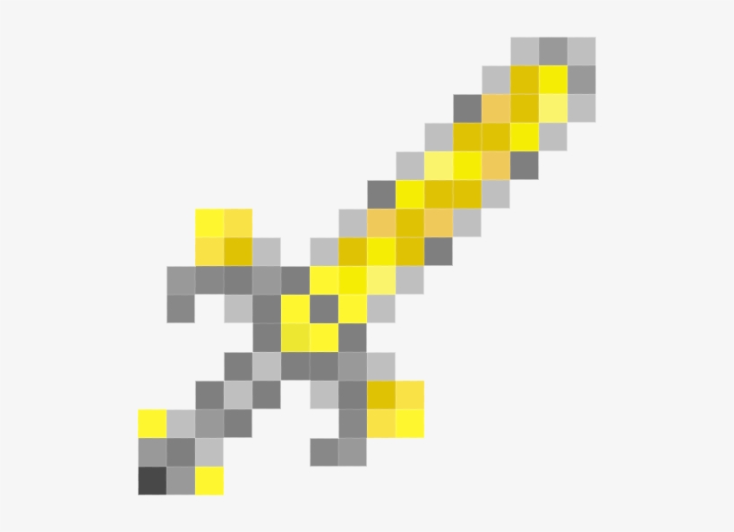 Transparent Minecraft Rainbow Sword