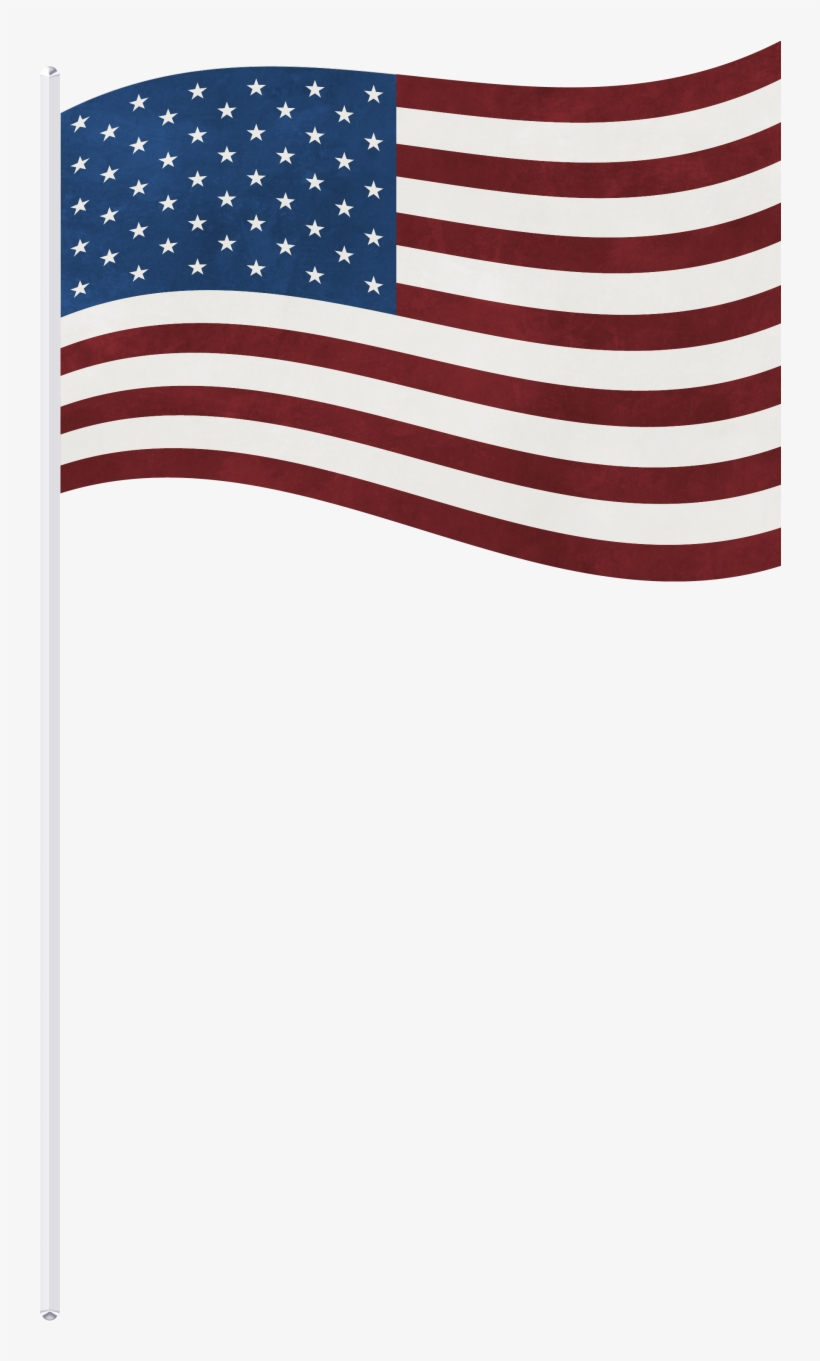 Us Flag On A Stick Png - Free Transparent PNG Download - PNGkey