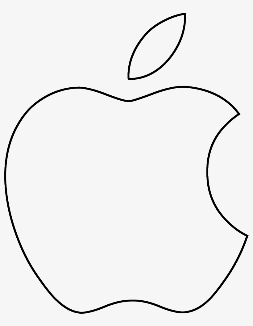 Apple Logo Stencil