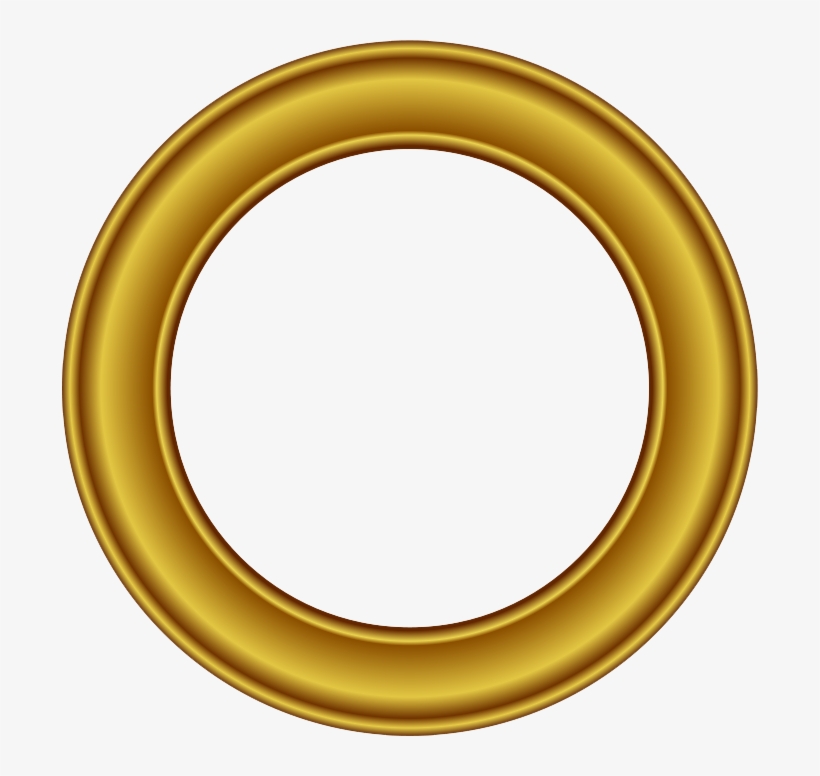 Golden Round Frame Png Free Download - Golden Round Frame Png, transparent png #157640