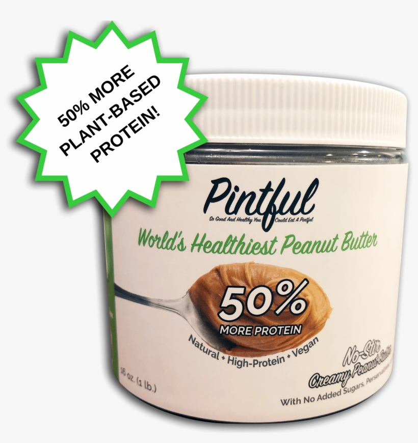 Pintful Peanut Butter Pint With 50% More Protein - Peanut Butter, transparent png #1514940