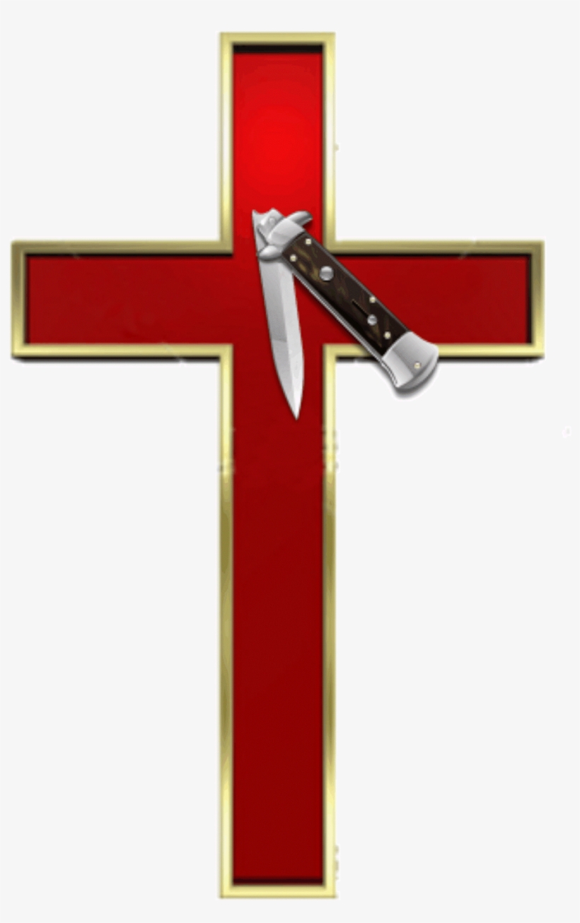 Worthless - Cross And Switchblade, transparent png #1530436
