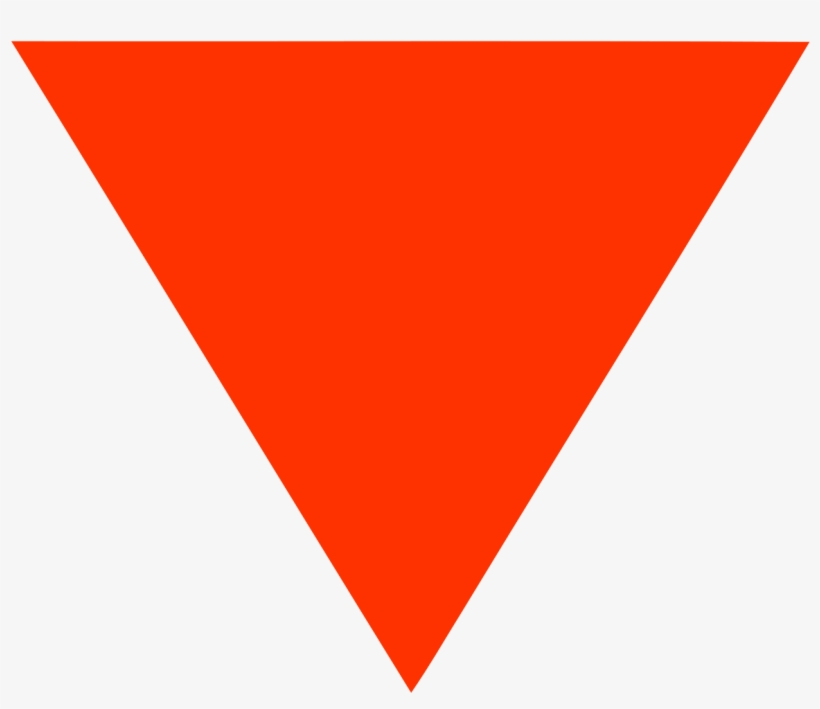 File - Red Triangle - Svg - Upside Down Red Triangle - Free Transparent ...