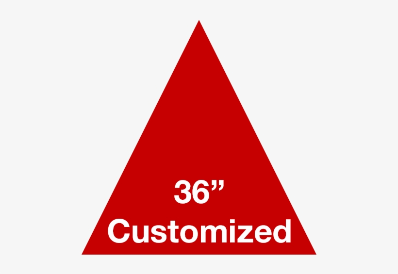 Red Triangle Custom Warehouse Floor Tape Marking Wells