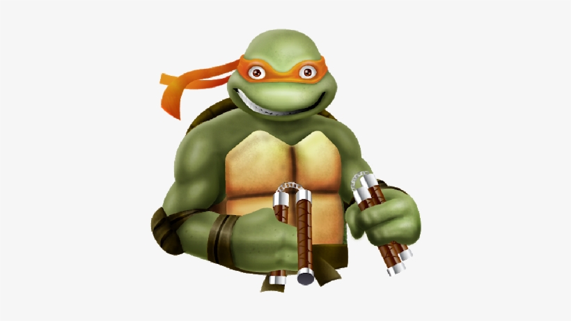 ninja turtle michelangelo face