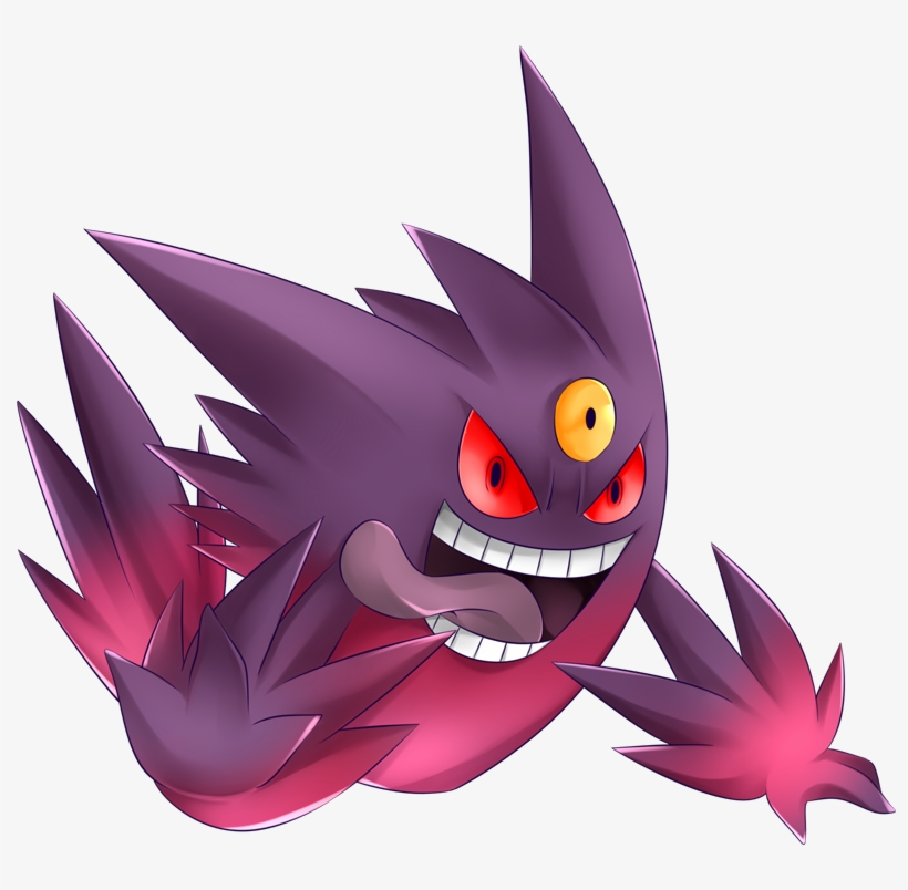 094 - Mega Gengar (Shiny) by Tails19950 on DeviantArt