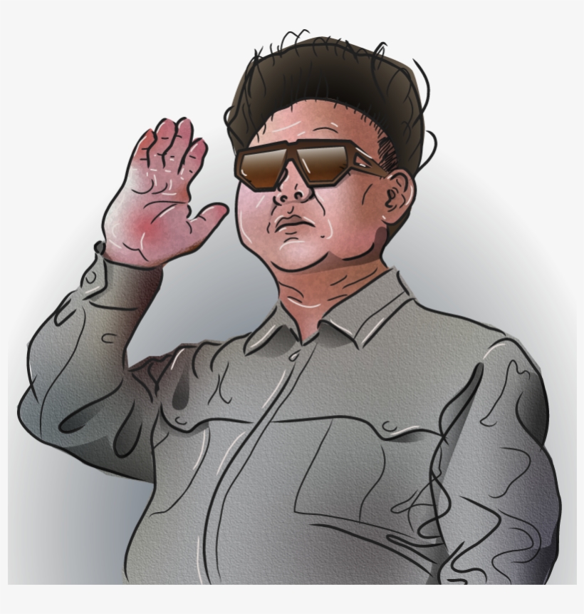 Kim Jong Il - Cartoon, transparent png #1590083