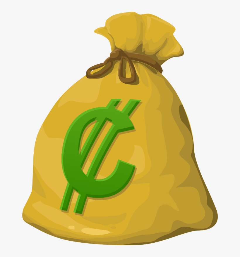 Misc Bag Medium Image Png - Bag Of Money Cartoon Illustration Pendant Necklace, transparent png #1596853
