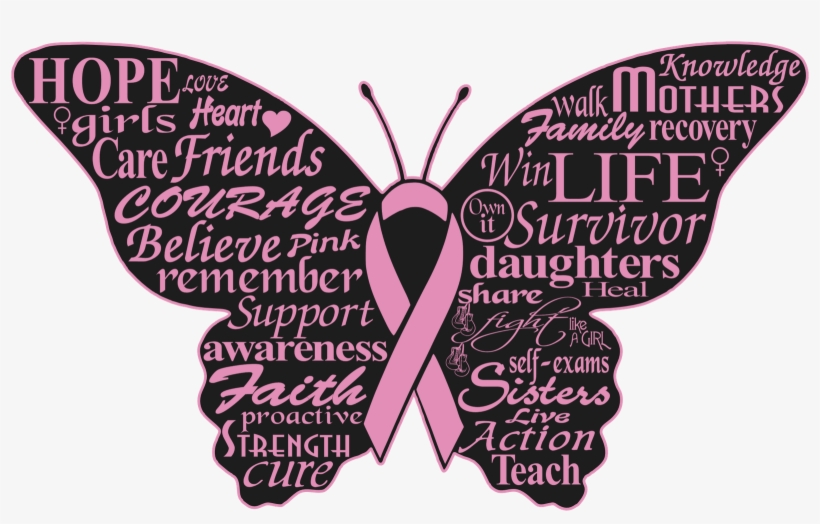 Download Butterfly Svg Cancer Ribbon Breast Cancer Logo Butterfly Free Transparent Png Download Pngkey