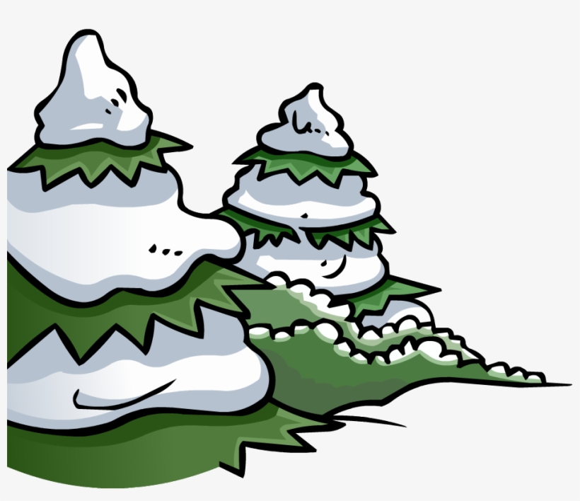 Pine Tree Cove - Club Penguin Tree Png, transparent png #167050