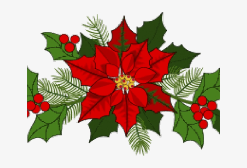 Christmas Holly Garland Clip Art