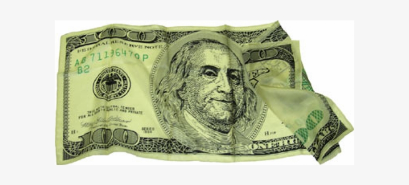 Silk 18" $100 Bill - 36 Inch Hundred Dollar Bill Silk For Magic Tricks, transparent png #1637541