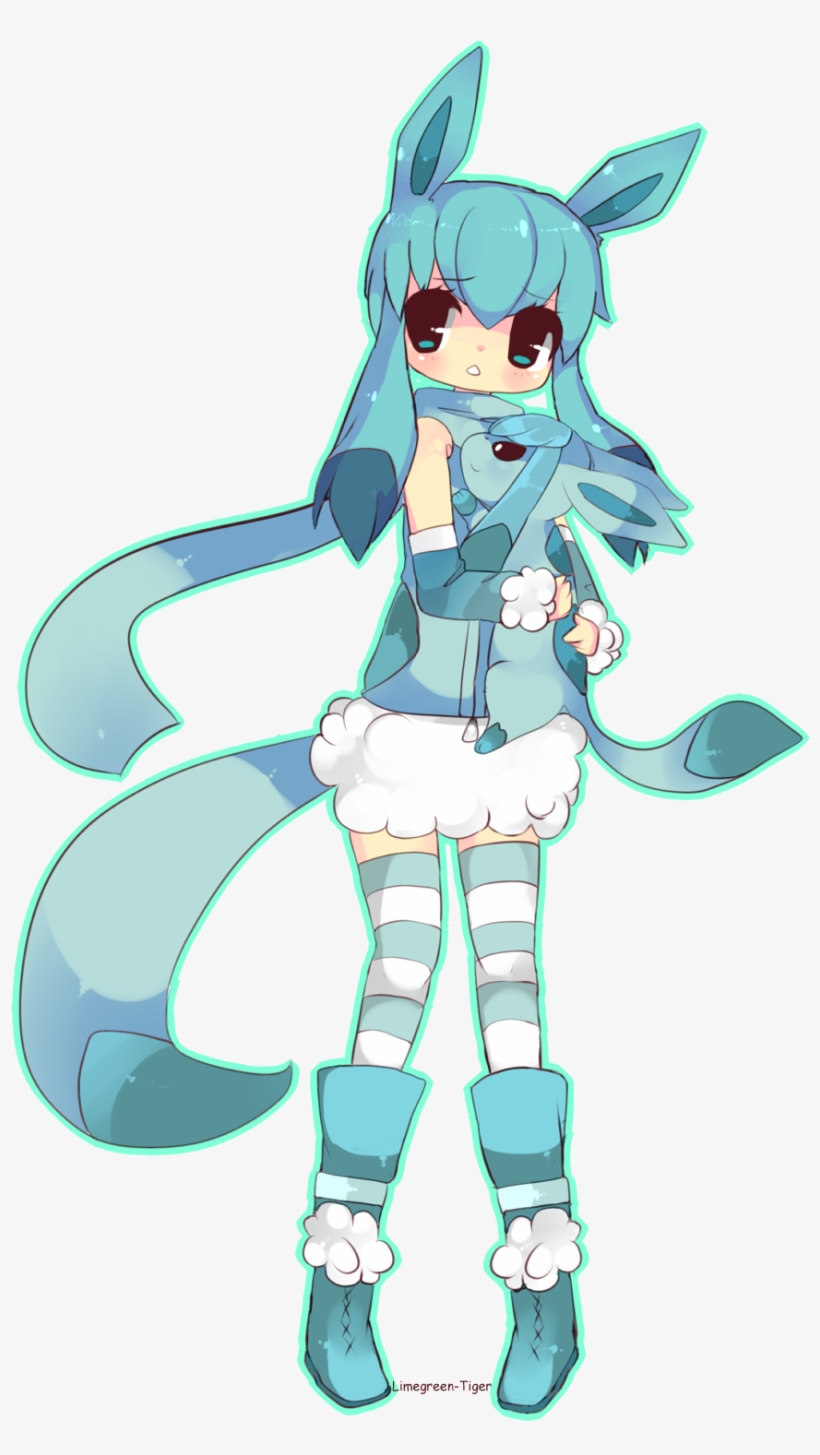 Glaceon Gijinka By Misslimetiger On Deviantart Pokemon Glaceon Human Fanart Free