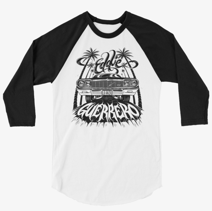 Eddie Guerrero "lowrider" 3/4 Sleeve Raglan T-shirt - Baseball Mom Life Shirt, transparent png #1656025