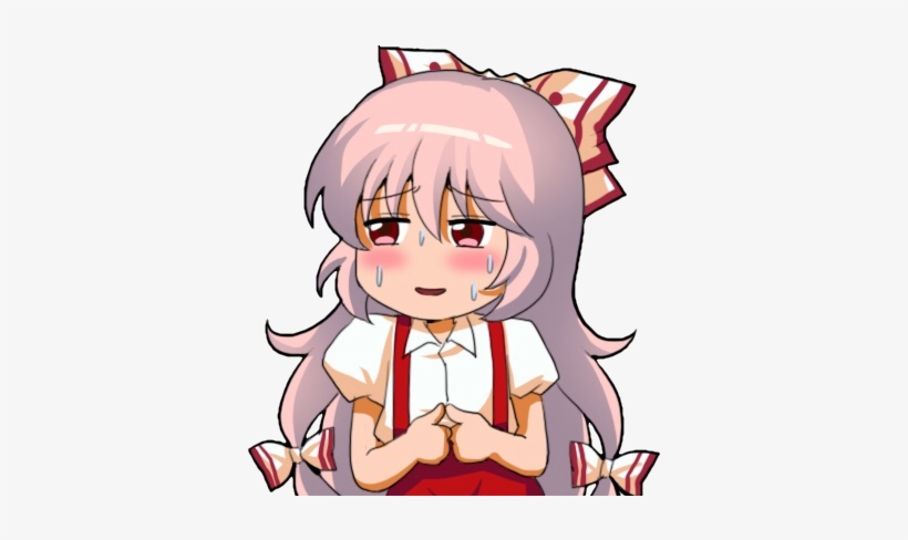 Mokou Sweat Emoji - Mokou Discord Emoji - Free Transparent PNG Download ...