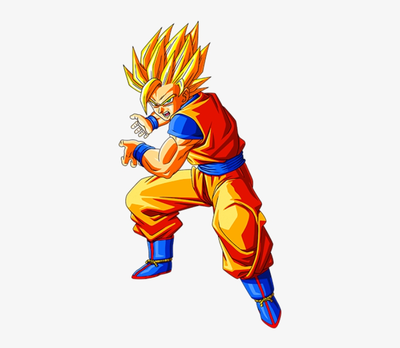 Explore More Images In The Anime Category - Dragon Ball Goku Ssj2 Clipart  (#4409386) - PikPng