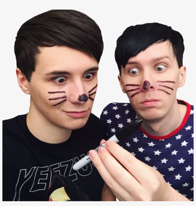 Pinof 7 Tomorrow - Dan And Phil Png - Free Transparent PNG Download ...