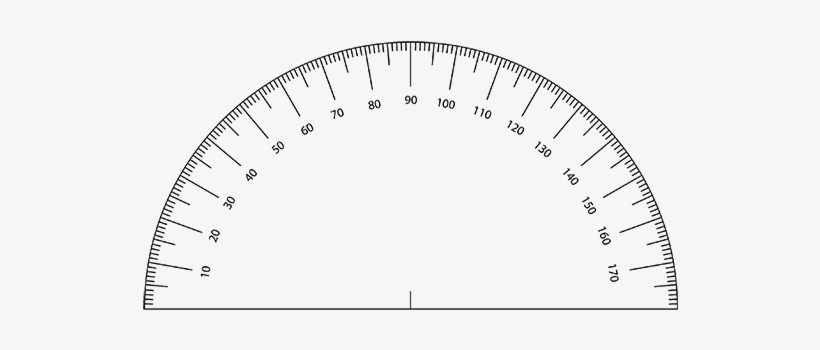 Free Printable Protractor 180 360 Pdf With Ruler Free Printable