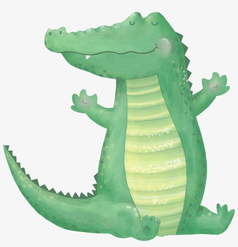 hand painted cute cartoon crocodile png transparent clip art free transparent png download pngkey hand painted cute cartoon crocodile png