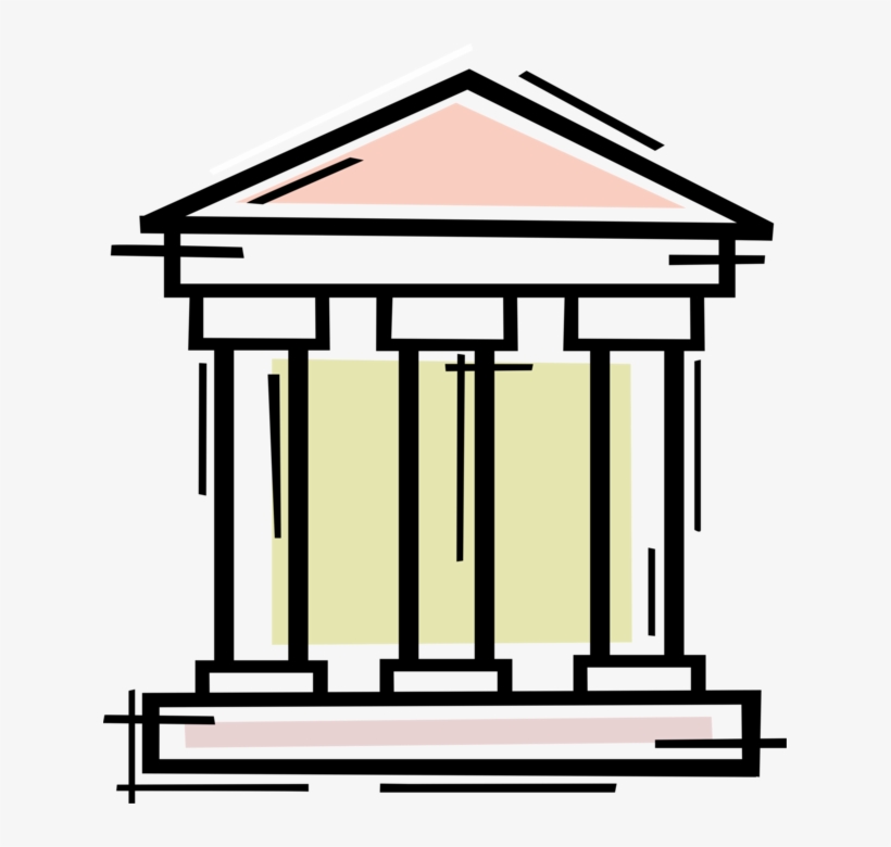 Vector Illustration Of Financial Banking Institution - Case Studies In Bank Lending, transparent png #1721942