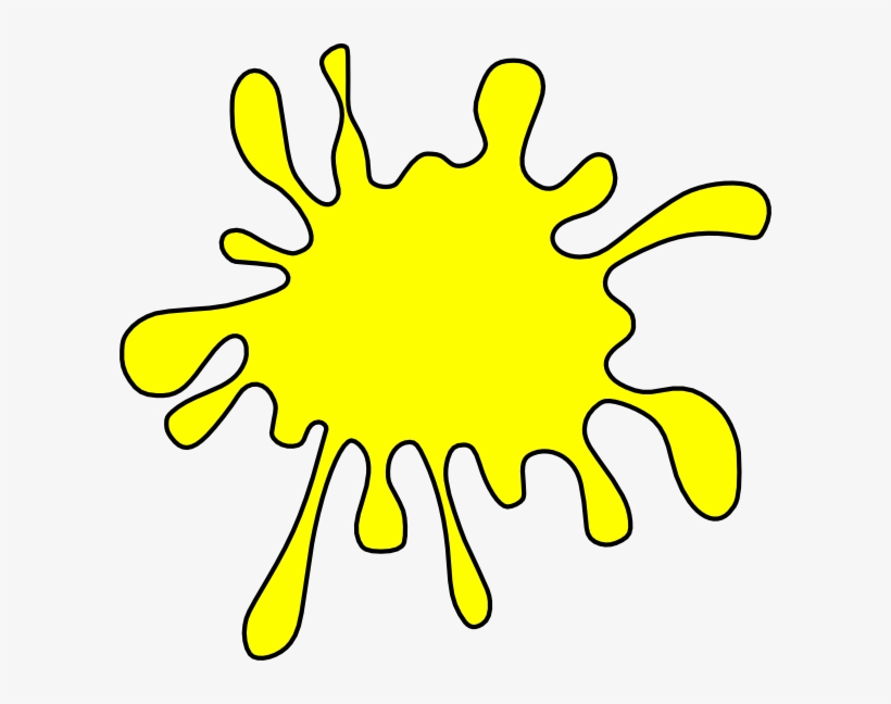 Clipart Freeuse Download Splatter - Yellow Clipart - Free Transparent 