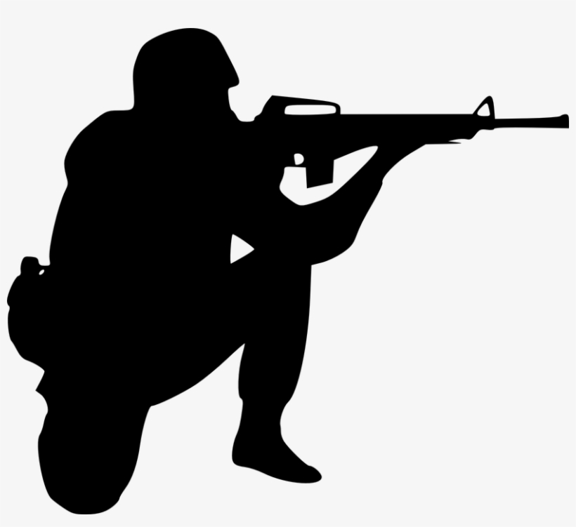 Black, Icon, Outline, World, War, Symbol, Drawing, - Soldier Clipart, transparent png #1741463