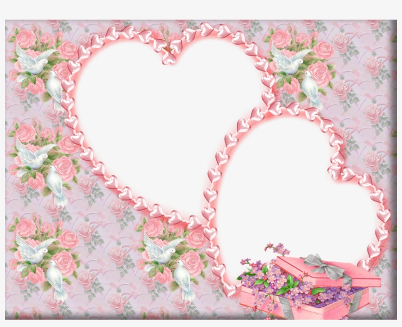Pink Wedding Frame Background Clipart Wedding Invitation - Wedding Photo  Frame Psd Free Download - Free Transparent PNG Download - PNGkey