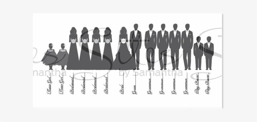 wedding party silhouette clip art free
