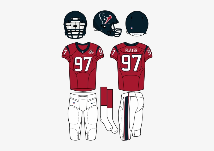 Houston Texans - Atlanta Falcons Home Uniform - Free Transparent PNG ...