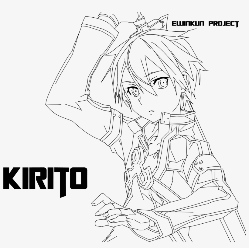 How To Draw Kirito from Sword Art Online  ToonsAnimeManga