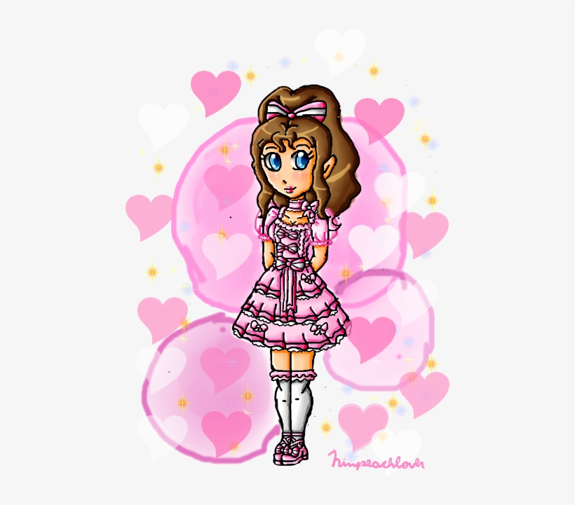 Cute Pink Zelda By Ninpeachlover - Cartoon, transparent png #1803638