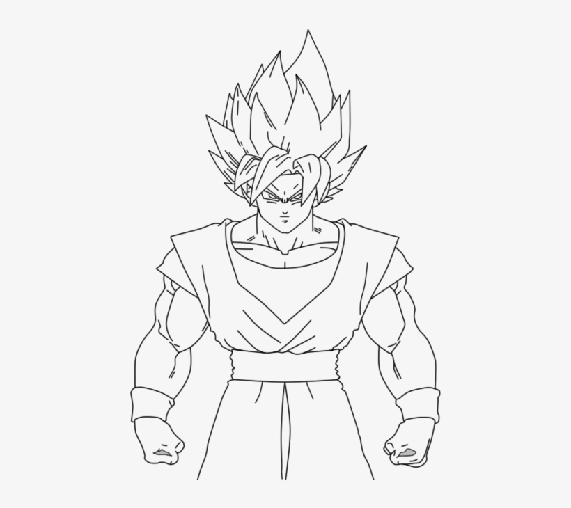 How to Draw Goku Super Saiyan 4 - Step By Step - YouTube