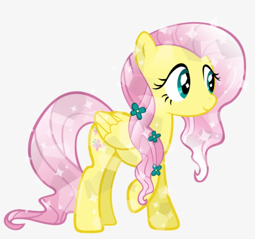 Fanmade Crystal Fluttershy - My Little Pony Crystal Fluttershy, transparent png #1827811