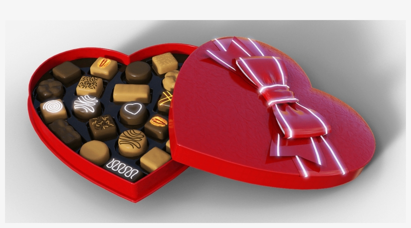 Valentine's Dance Party - Love Heart Chocolate Box Creative Packaging, transparent png #1867591
