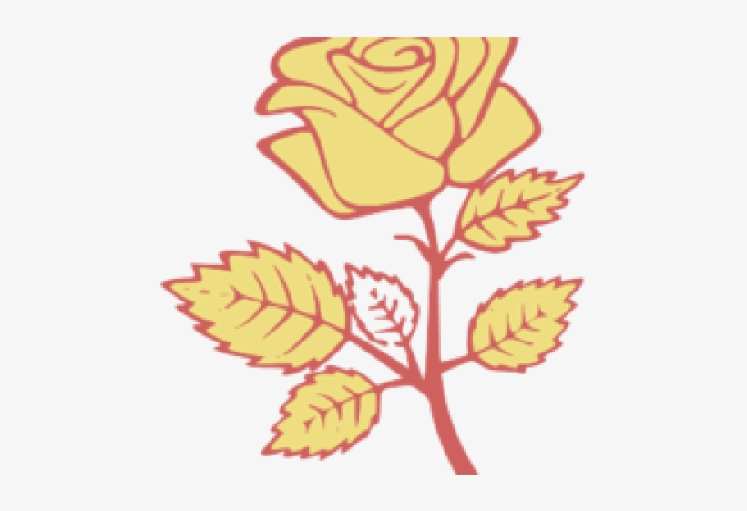Yellow Rose Clipart Svg - Tranh Tô Màu Các Loại Hoa - Free Transparent ...