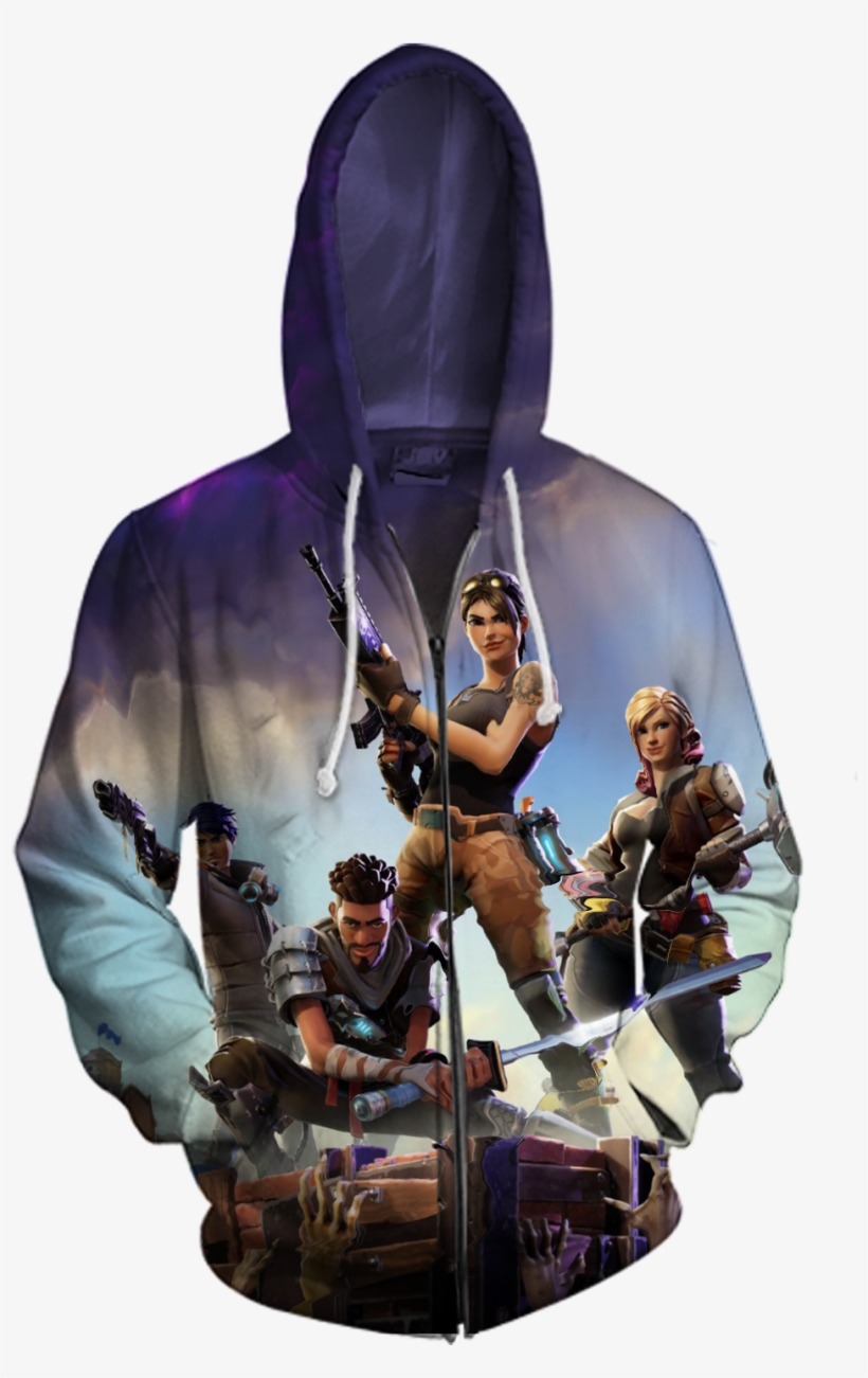 Fortnite Zip Up Hoodie Free Transparent PNG Download PNGkey