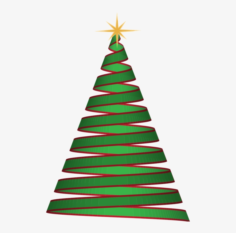 Christmas - Christmas Tree Ribbon Png, transparent png #195897