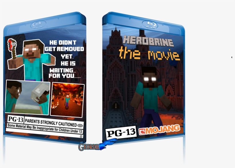 Herobrine The Movie Movies Box Art Cover Geordie Png - Pg 13 Symbol, transparent png #1900097