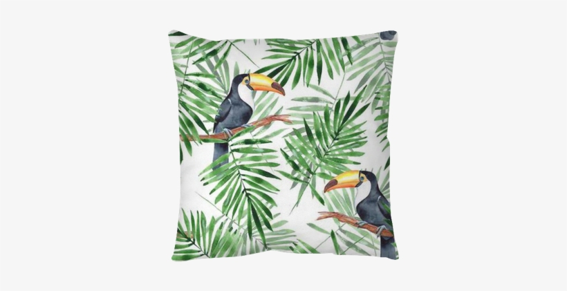 Palm Leaves And Toucan - Palm Leaves With Toucan, transparent png #1904434