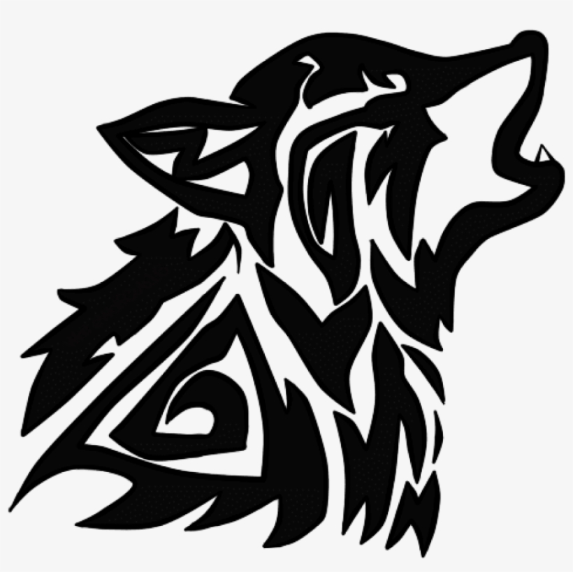 Wolf Tribal Drawing At Getdrawings - Png Download - Free Transparent ...