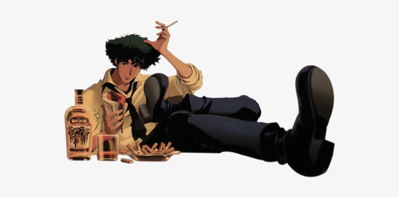 Download Svg Library Render Spike Anime And Manga Png Cutout Cowboy Bebop Ah Well Whatever Happens Happens Free Transparent Png Download Pngkey