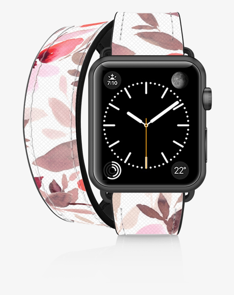 The Iconic Double Tour Apple Watch Band Is Made With - Casetify Classic Lady Leather Apple Watch Band, transparent png #1965872